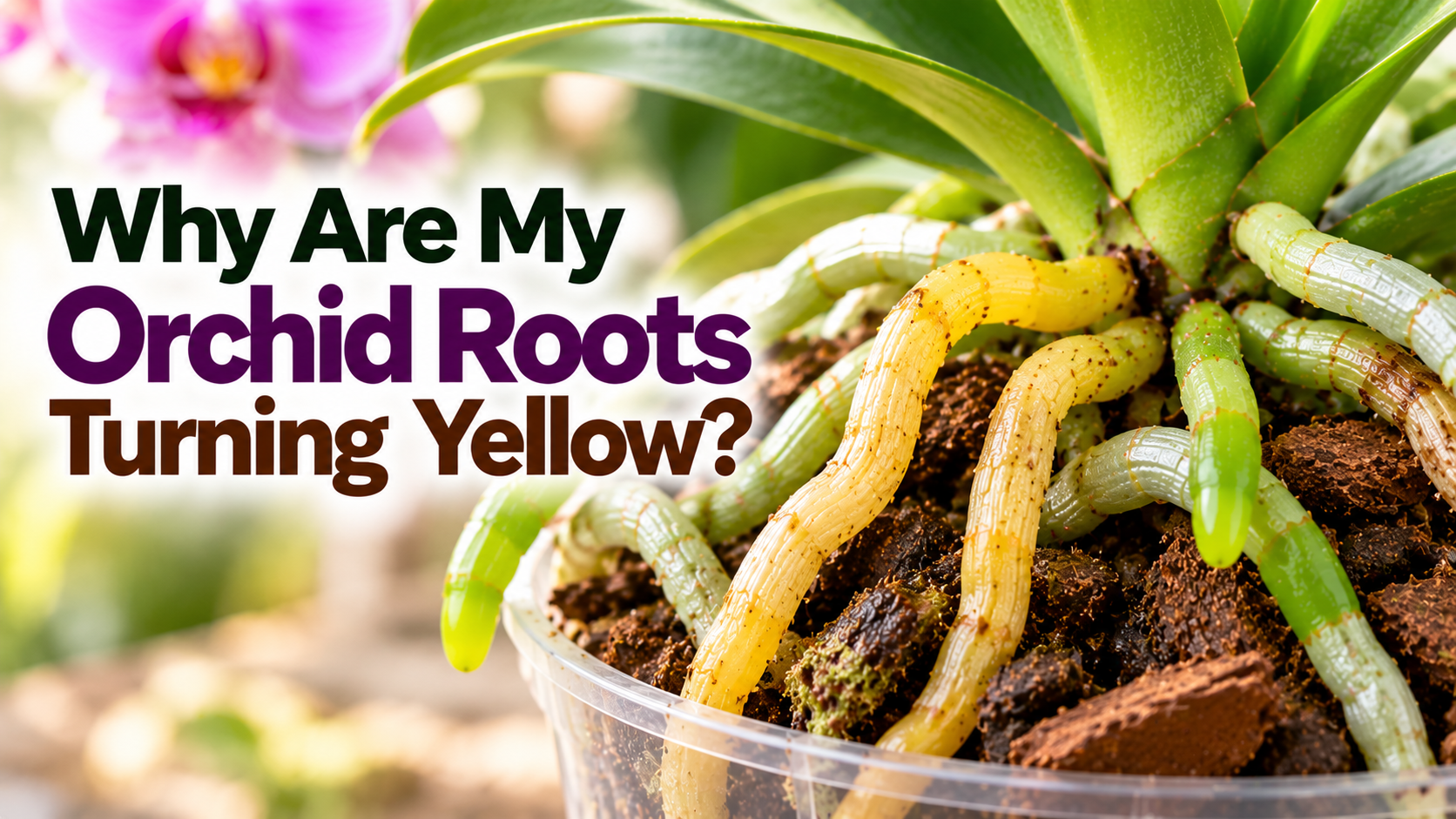 Why Are My Orchid Roots Turning Yellow? Causes and Solutions