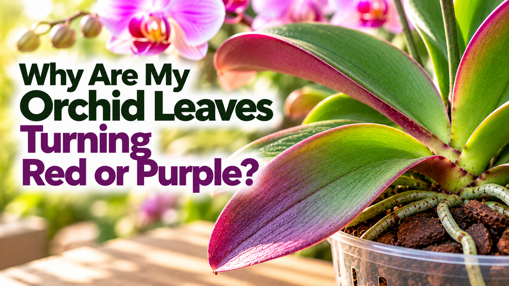Why Are My Orchid Leaves Turning Red or Purple?